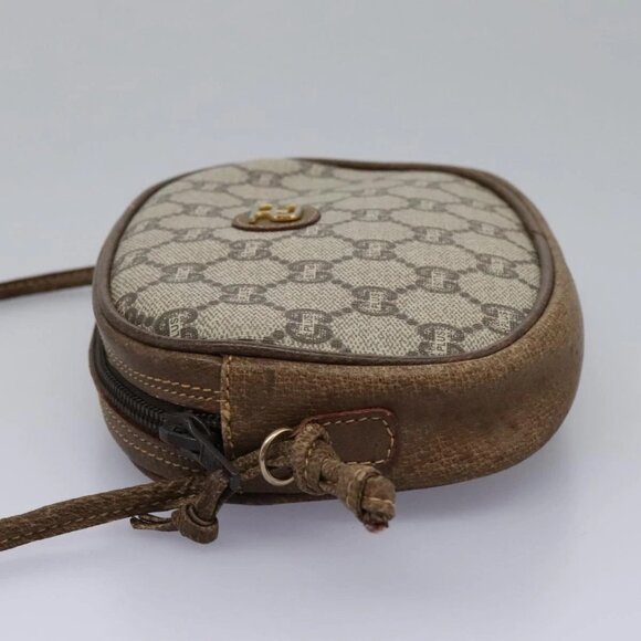 GUCCI GG Plus Supreme Shoulder Bag PVC Leather Beige Auth - Picture 13 of 16